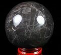 Polished, Black Moonstone Sphere - Madagascar #78932-1